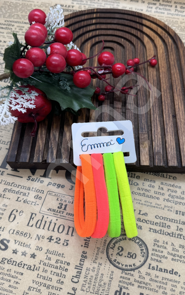 4 Lü Neon Havlu Toka (12 kartlı paket)